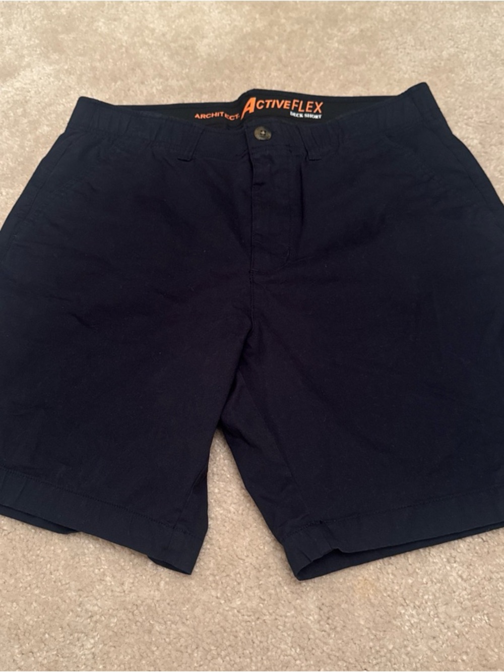 Architect Navy Flat-Front ActiveFlex Shorts